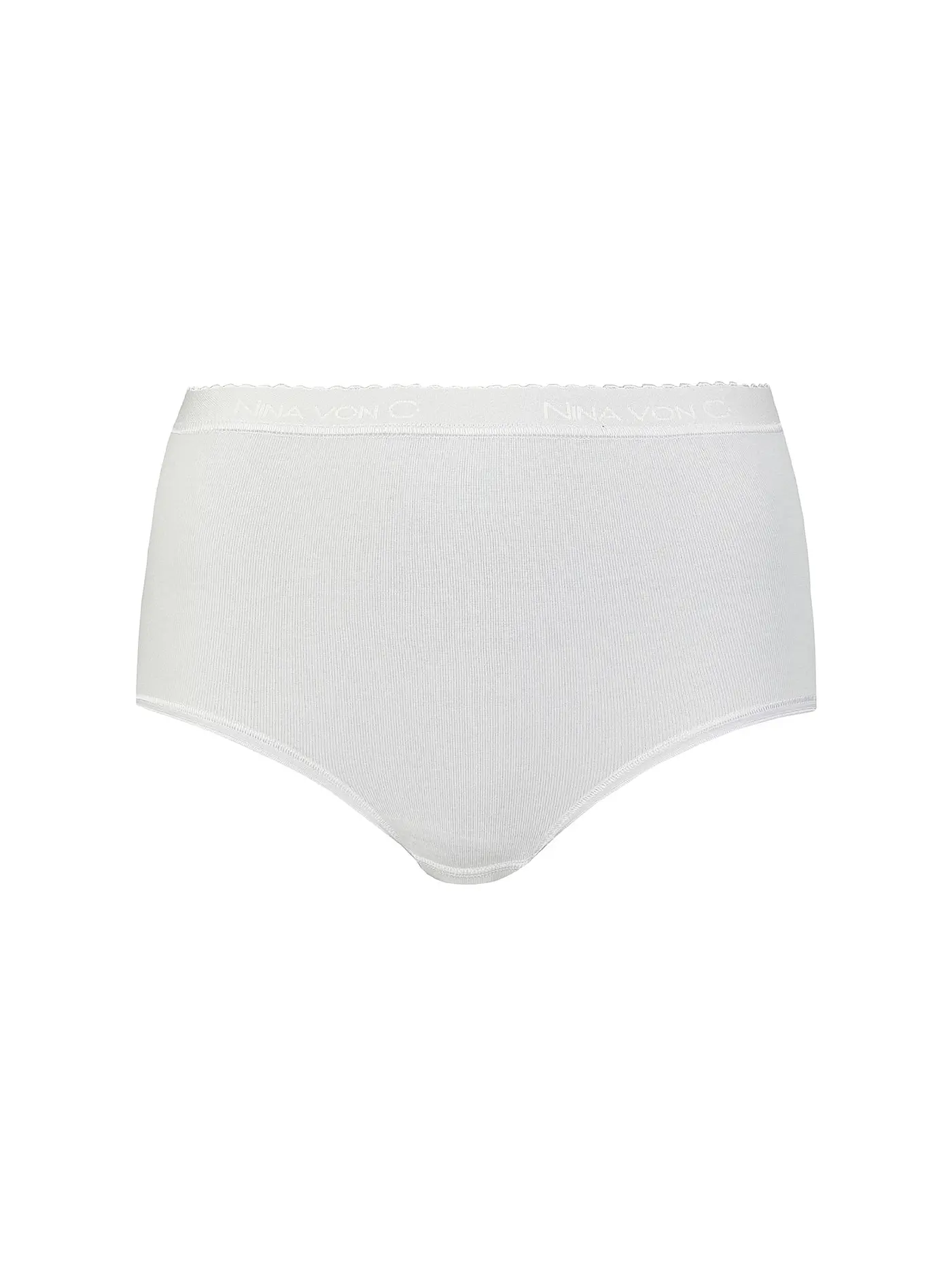 NINA VON C | Taillenslip Fine Cotton Weiss | 
